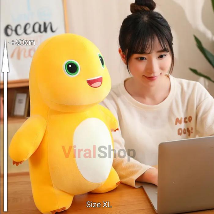 PROMO Boneka nailong XL boneka nailong dino kuning boneka dinosaurus boneka dino kuning - Boneka Nai