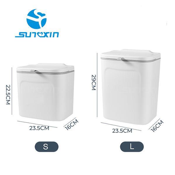 SUNXIN-Tempat Sampah dapur W20/W21/ Tong Sampah Plastik / Tempat sampah kamar mandi - Putih, Besar