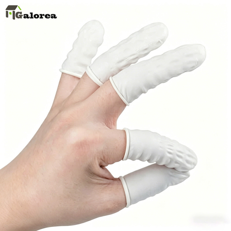 Galorea 100PCS Sarung Tangan Karet Pelindung Jari - Dental Finger Coats - Finger cots - Finger Coat 