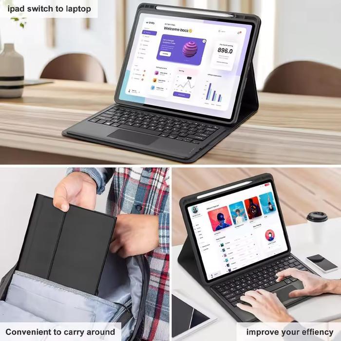 Case Bluetooth Keyboard For POCO PAD M1 X1 2025 POCO PAD 2024 Smart Cover - POCO PAD 2024