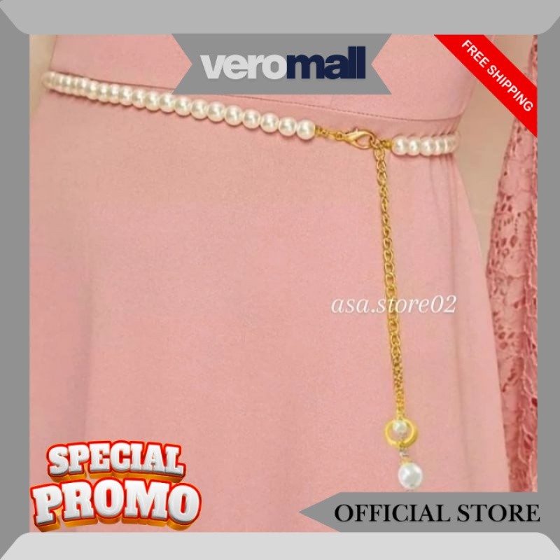 IKAT PINGGANG WANITA MUTIARA NARA/BELT MUTIARA IKAT PINGGANG UNTUK DRESS JM
