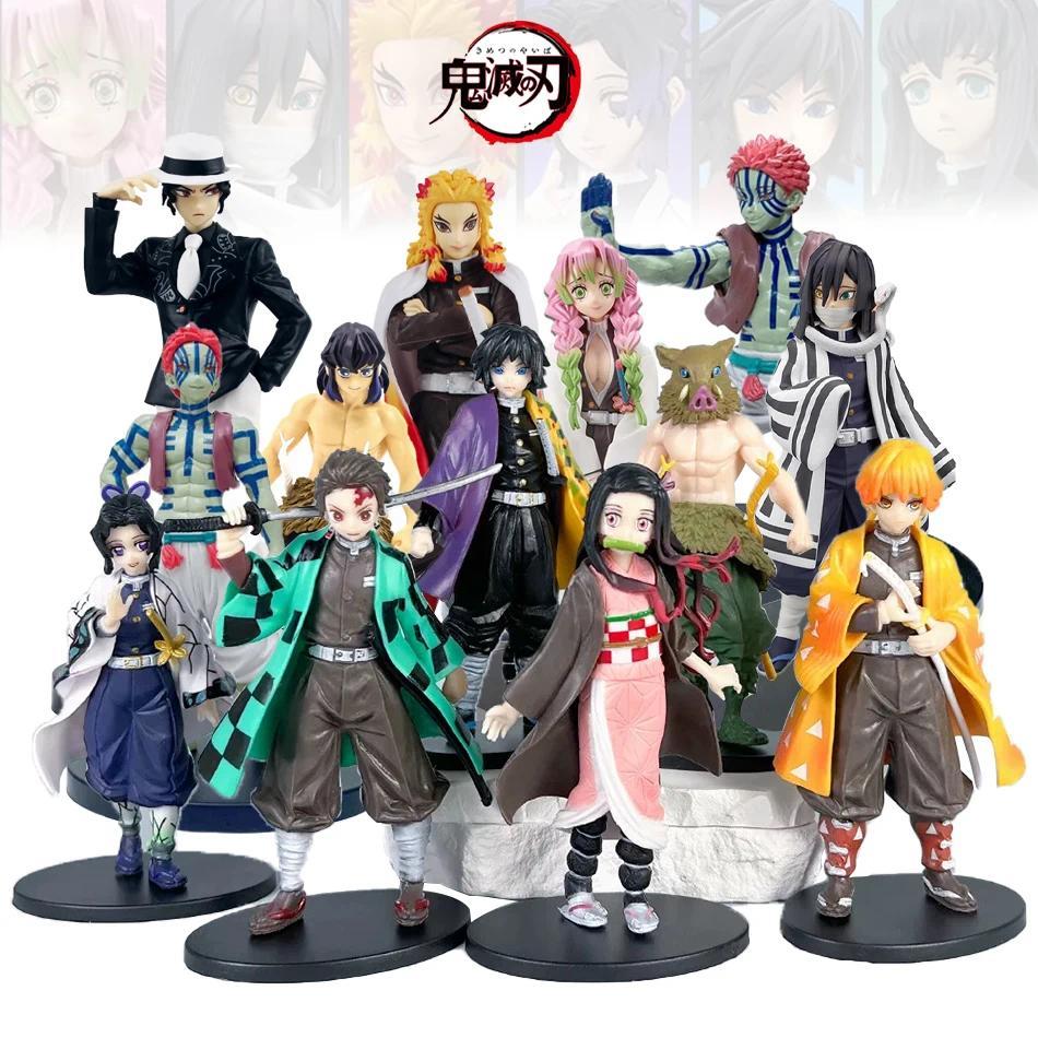 Hot Anime Demon Slayer Kimetsu no iba Figure Kamado Tanjirou Action Figure Agatsuma Zenitsu Nezuko W