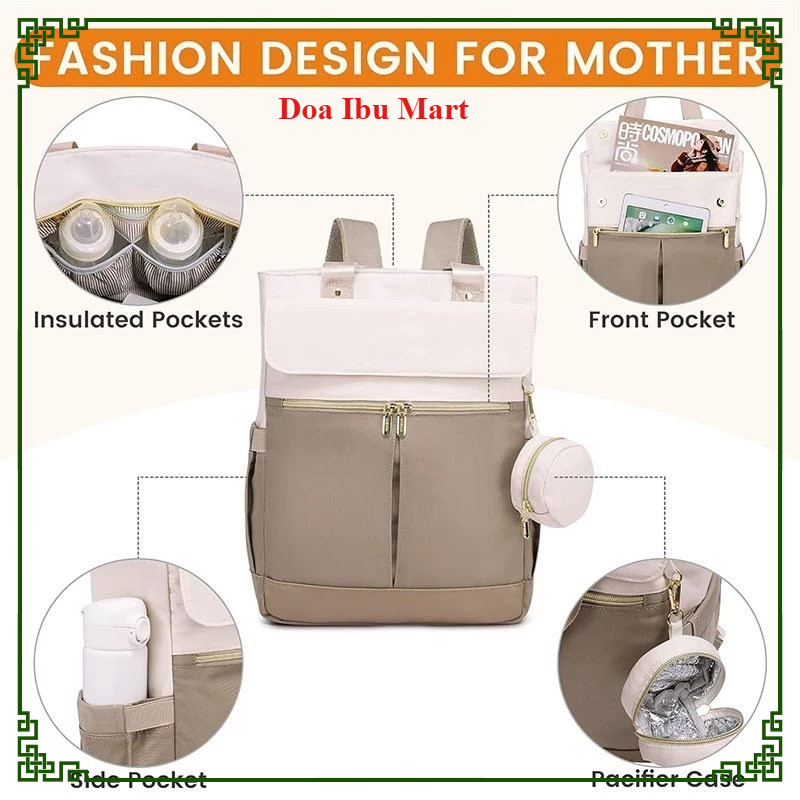 Doa Ibu Tas Perlengkapan Bayi V2 Modern Tas Bayi Premium V2