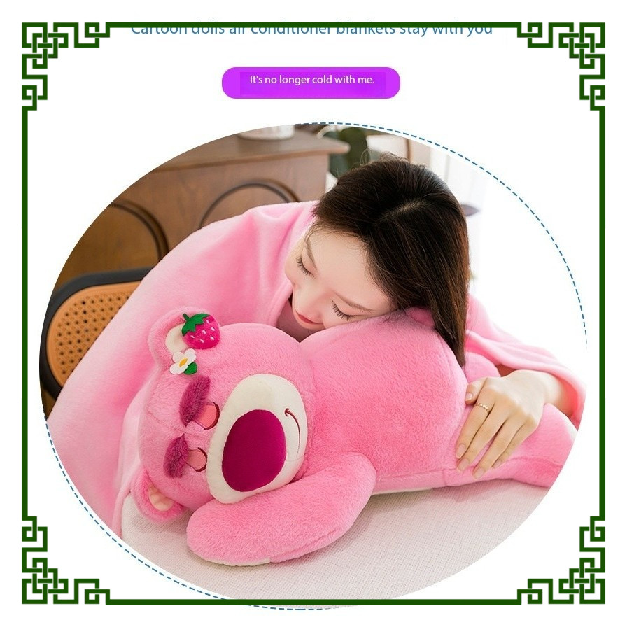 Doa Ibu Bantal Selimut Boneka Boneka Multifungsi Bantal, Selimut Bantal Selimut Lembut Travel
