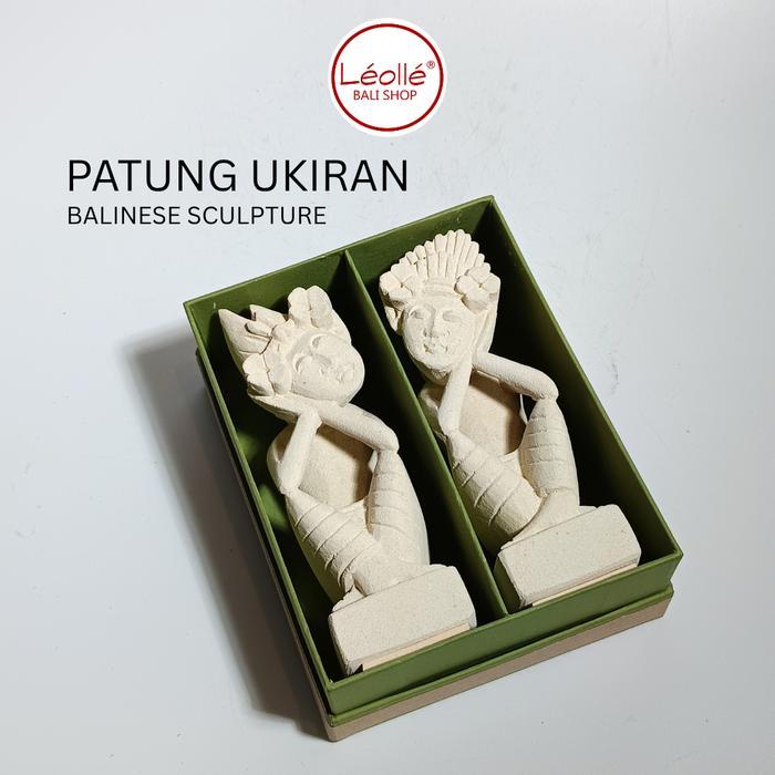 Leolle Bali Kado Unik Patung Dekorasi Sepasang Janger Bali Gift | Patung Batu Paras Asli Ukir Tangan