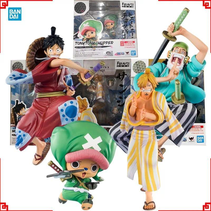 Bandai One Piece Anime Figure Figuarts ZERO Luffy Usopp Sanji opper Wano Country Collectibles Action
