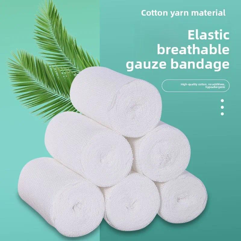 Medical Gauze Rolls - 100% Cotton, Sterile, for Wound Dressing, Bandaging, and Hemostasis, First Aid