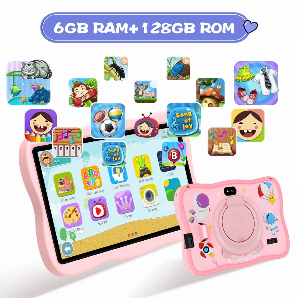 Spacextab Tablet Anak A15 / Tablet Belajar Anak / Tablet Android Anak / Kids Tablet Study / Hadiah A