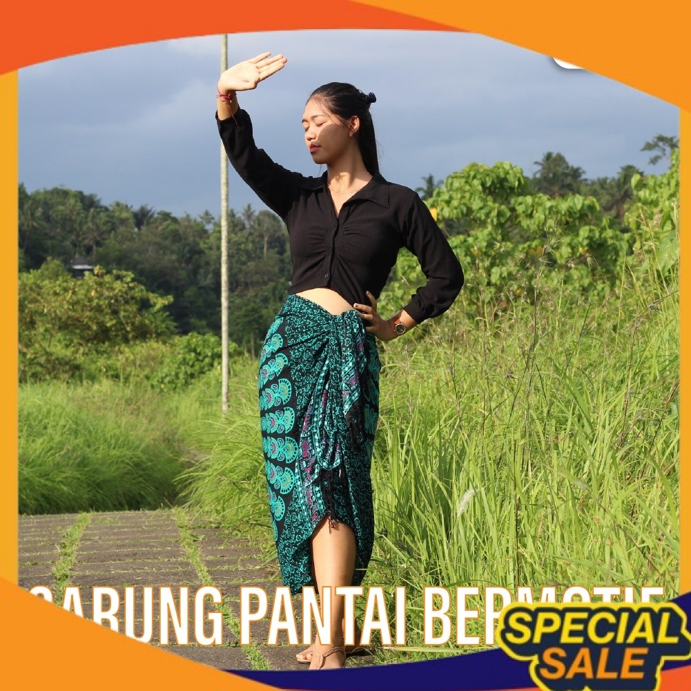 SARUNG PANTAI BALI/SARONG PANTAI/KAMEN PANTAI/KAIN PANTAI/KAIN BALI/KAIN BATIK/BEACH SARONG PALING D