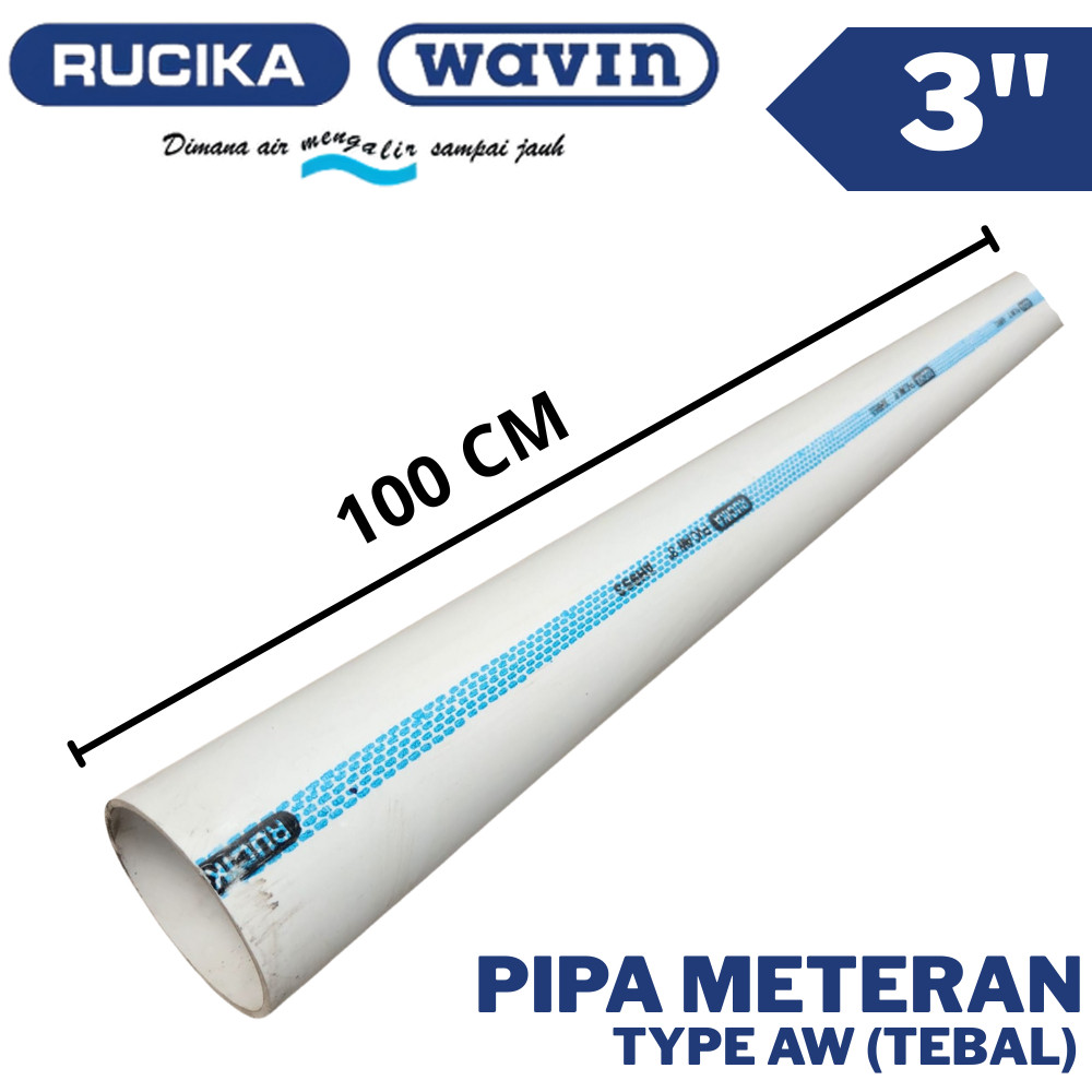 WOKER.ID PIPA METERAN RUCIKA 3" AW PIPA PRALON 3 AW PIPA AIR 3 AW PIPA METERAN WAVIN 3 AW
