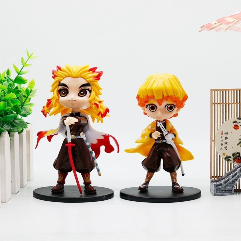 [READY STOK] Action Figure Demon Slayer Qposket Chibi - Blindbox Series Figure Kimetsu No Yaiba Ecer