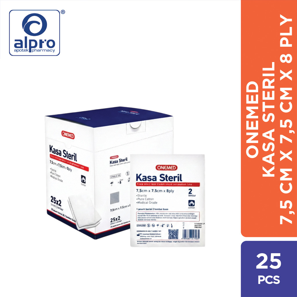 Onemed Kasa Steril 7.5 x 7.5 cm 25 Lembar