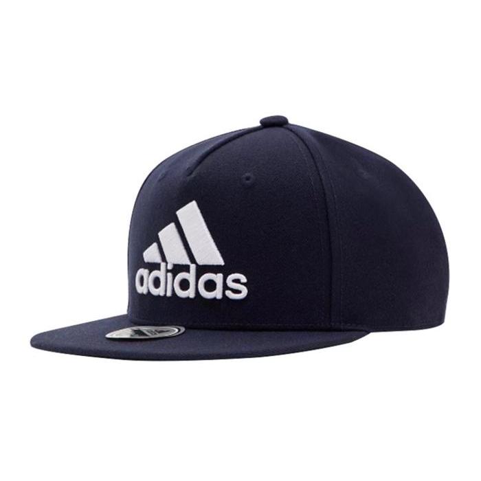 (100% ORIGINAL) Adidas Cap Snapback Logo Legend Ink White Dark Blue Hat Topi