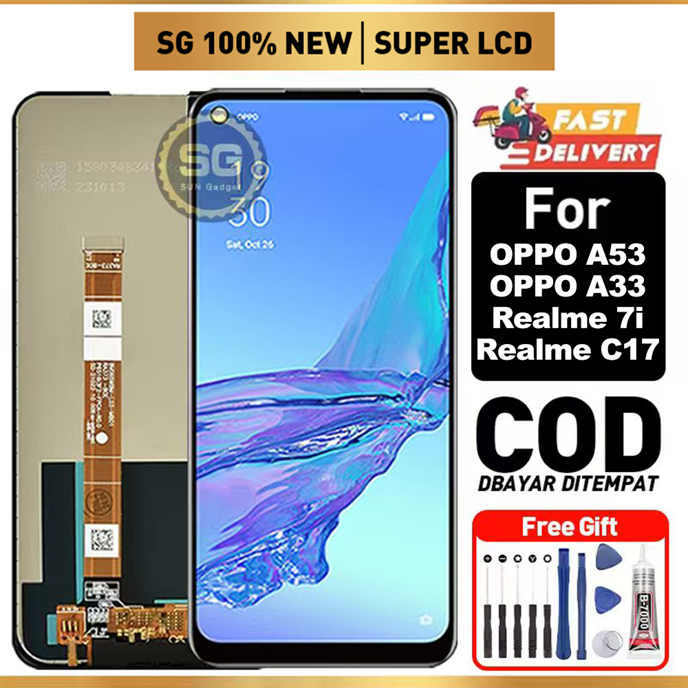 SG LCD for OPPO A53 LCD OPPO A33 LCD Realme 7i LCD Realme C17 Fullset hp layar Touchscreen murah For