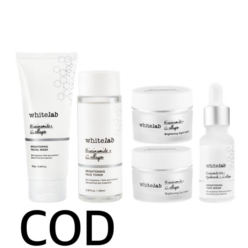 Whitelab Brightening Series Paket Lengkap | Whitelab Brightening Paket Wajah & Serum