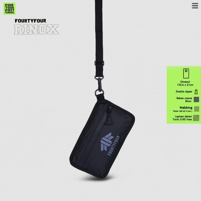 FOURTYFOUR RINOX - Sling Phone Pouch HP Wallet Waterproof Sling Phone Anti Air Sling Bag Pouch Pria 