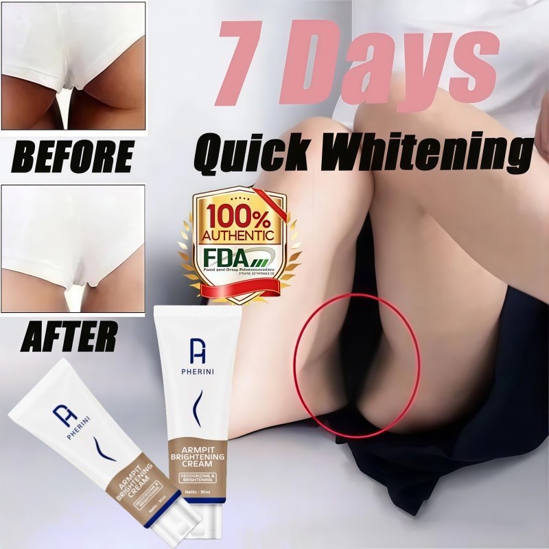 PHERINI Armpit Brightening Cream Krim Pemutih Ketiak Selangkangan Menghilangkan Noda Hitam Memulihka