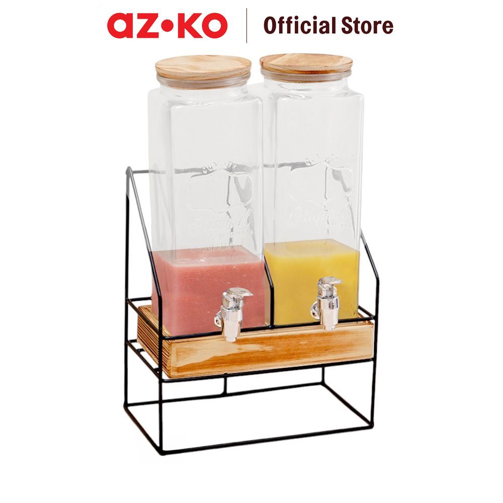 AZKO Culinart Set 3 Pcs Kei Dispenser Minuman Drink Dispenser Wadah Minuman Wadah Saji Dispenser Jus