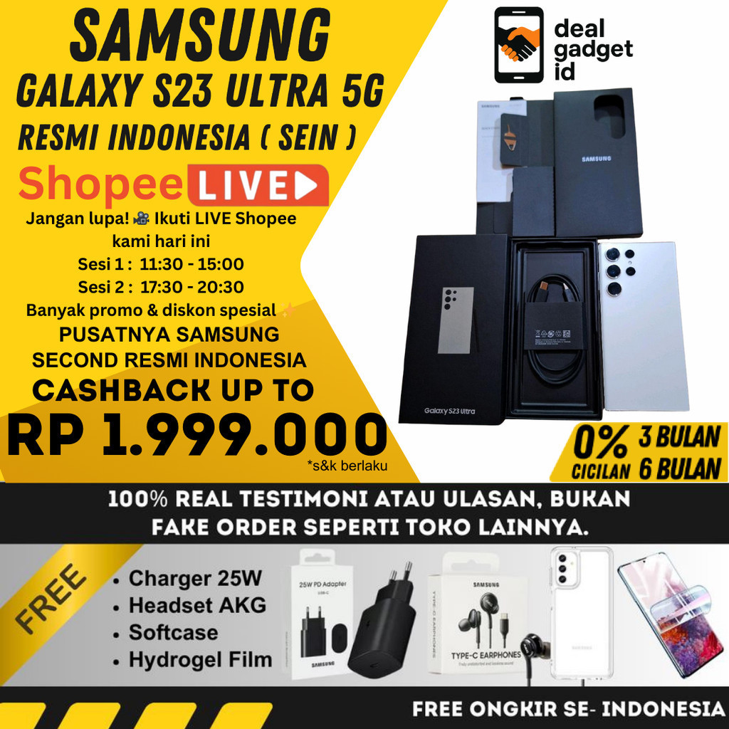 SEIN Samsung Galaxy S23 & S22 & S21 Ultra 12/1TB 512GB 256GB 16/512GB Second Fullset Original