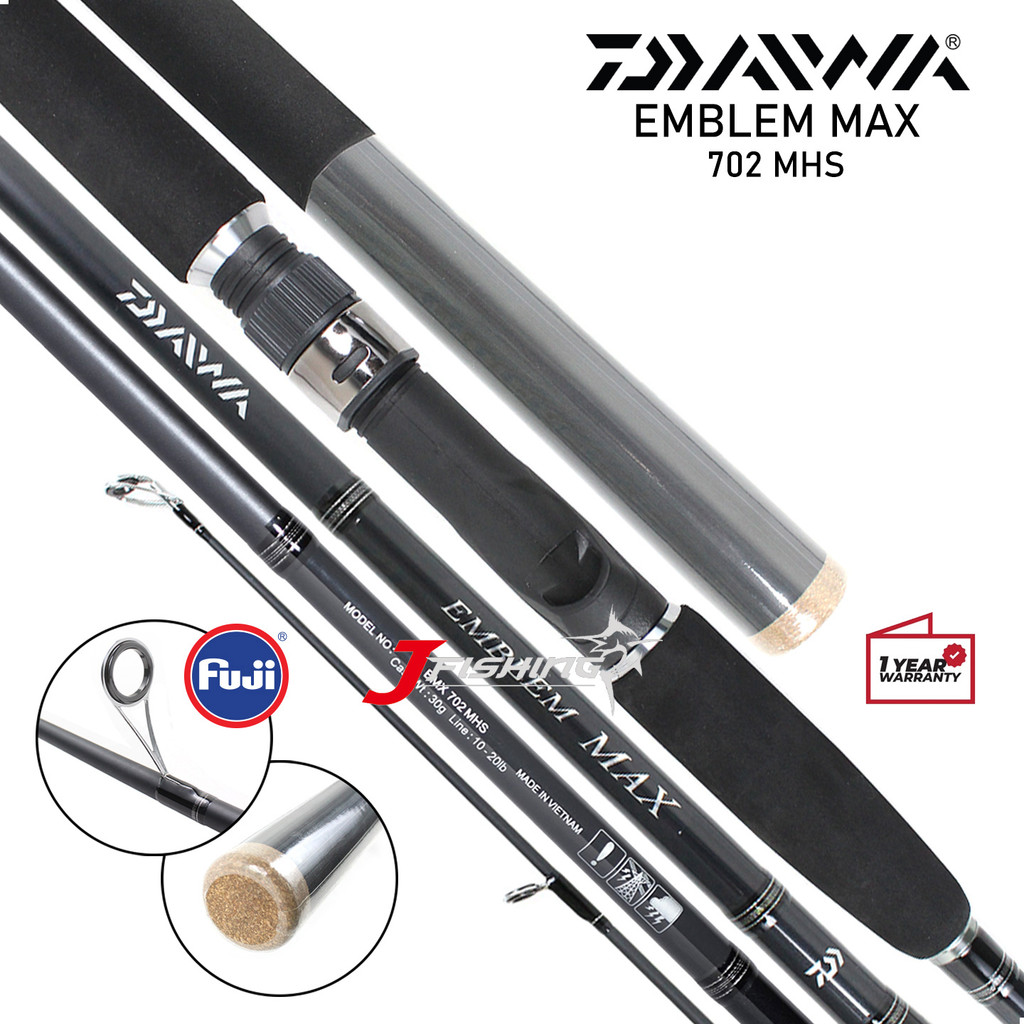 Joran DAIWA Emblem Max | 602 702 802 902 | Spinning | 2 Section | Resmi | Distributor