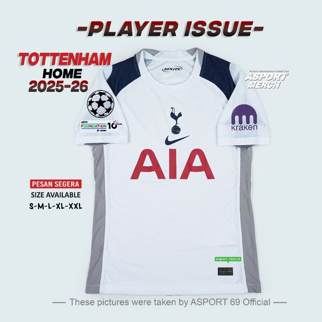 PLAYER ISSUE TOTTENHAM HOME 2025 2026 pi