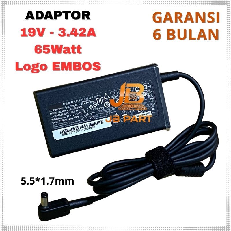 Adaptor Charger Acer TravelMate P259 G2 MG, P255 MP, P249 G2 M -JBPART
