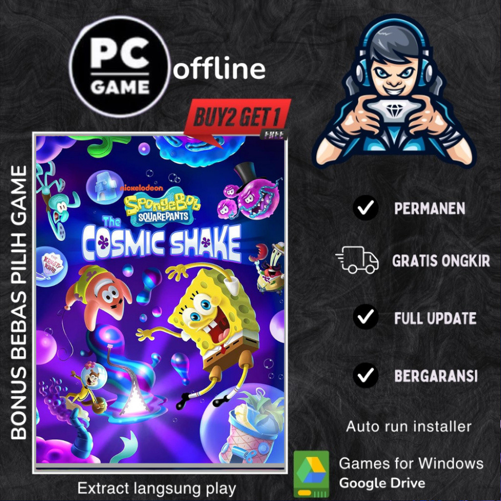 SPONGEBOB SQUAREPANTS THE COSMIC SHAKE - GAME PC - GAME LAPTOP - GAME OFFLINE
