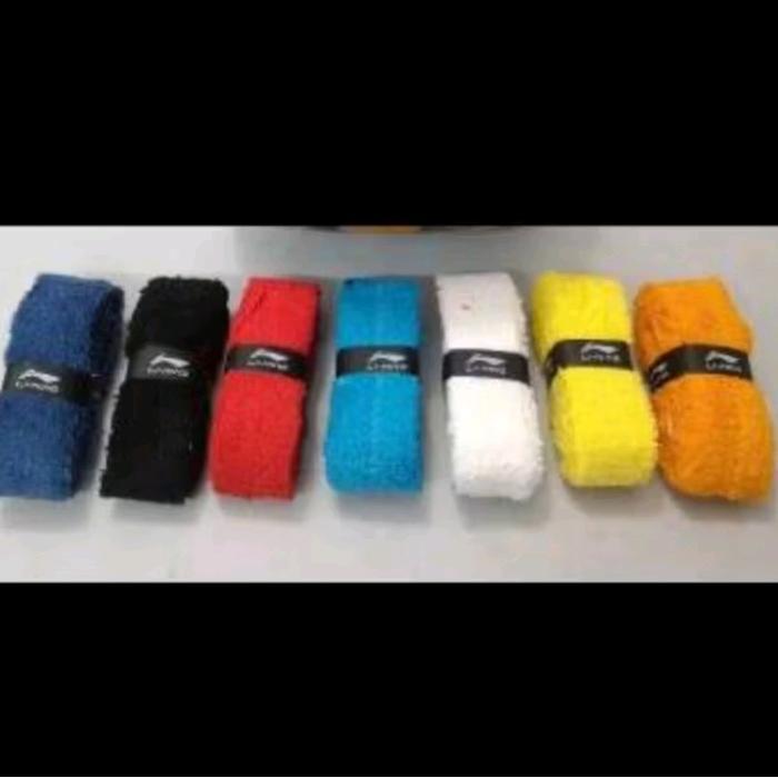 GRIP RAKET BADMINTON HANDUK KAIN LINING ASLI ORI ORIGINAL 100% - Putih