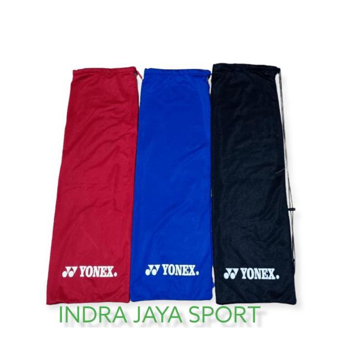 NEW Yonex Tas Sarung Kain Raket Bulutangkis Bahan Beludru - Hitam
