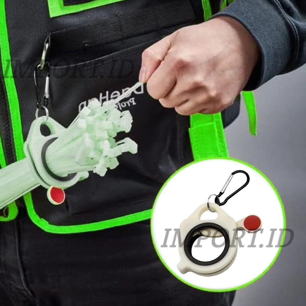 Fluorescent Cable Tie Organizer/ Reusable Zip Tie Holder Portable / Electrical Wire Ties Clip Cable 