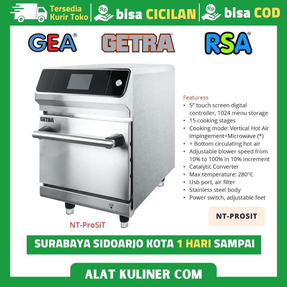 Getra NT-PROSIT Electric Speed Oven Kombinasi Microwave & Convection