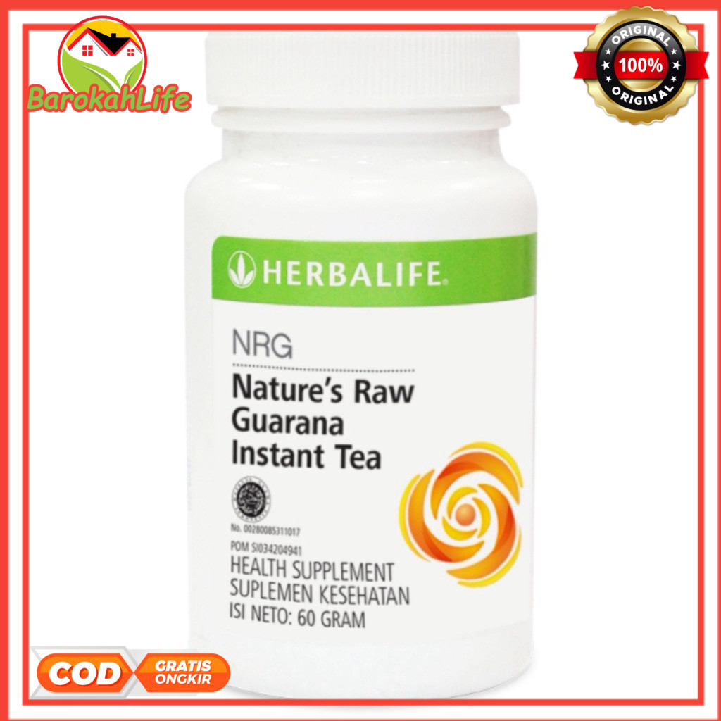 Herbalife Original LEPAS LABEL - Herballife Promo Teh NRG Asli 0ri 1 Botol Exp 2028