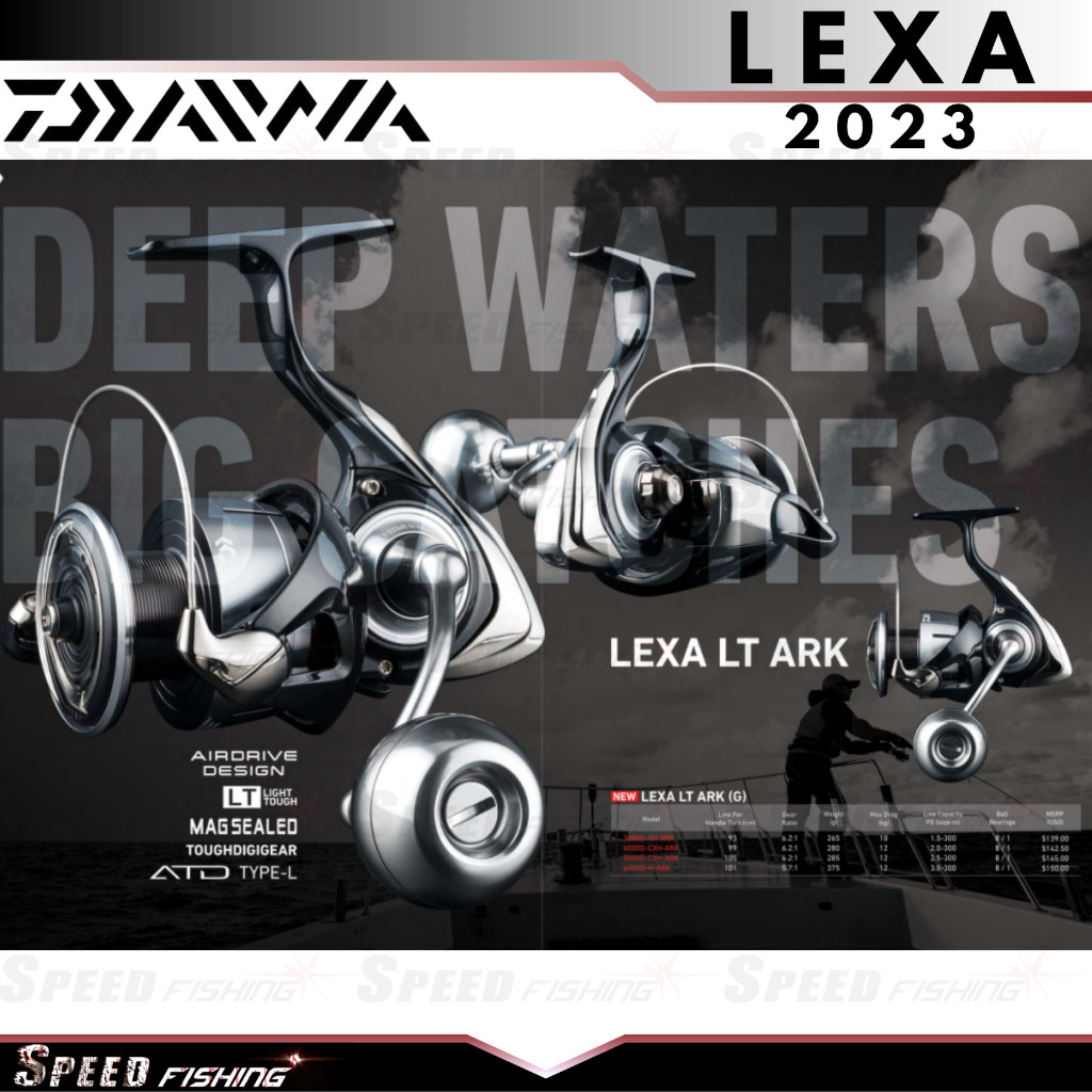 Reel Pancing DAWA Lexa LT 2023 4000 5000 6000 Spinning