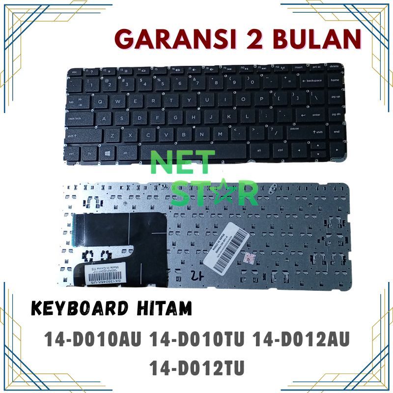 Keyboard Hp Pavilion 14-d012AU 14-d012TU 14-d010AU 14-d010TU TANAM -NS