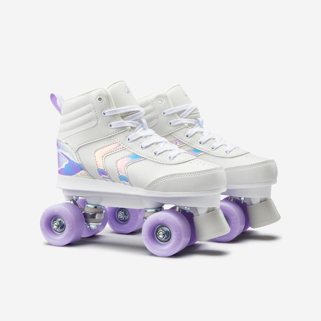 Oxelo Quad Roller Skates 100 - Lilac 8828303 BISA COD