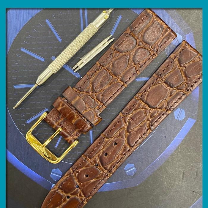HOT SALE - tali jam tangan longines ORI bm - Coklat Gold, 20mm Quality