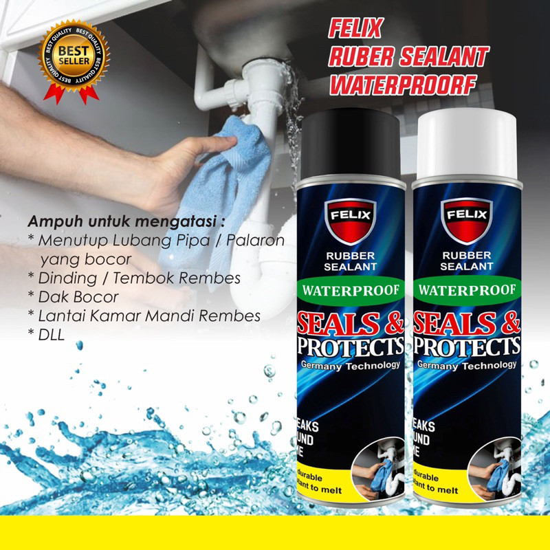 Best Promo Waterproof spray ajaib anti bocor anti rembes - Rubber Sealant Spray 500ml / Aqua Spray A