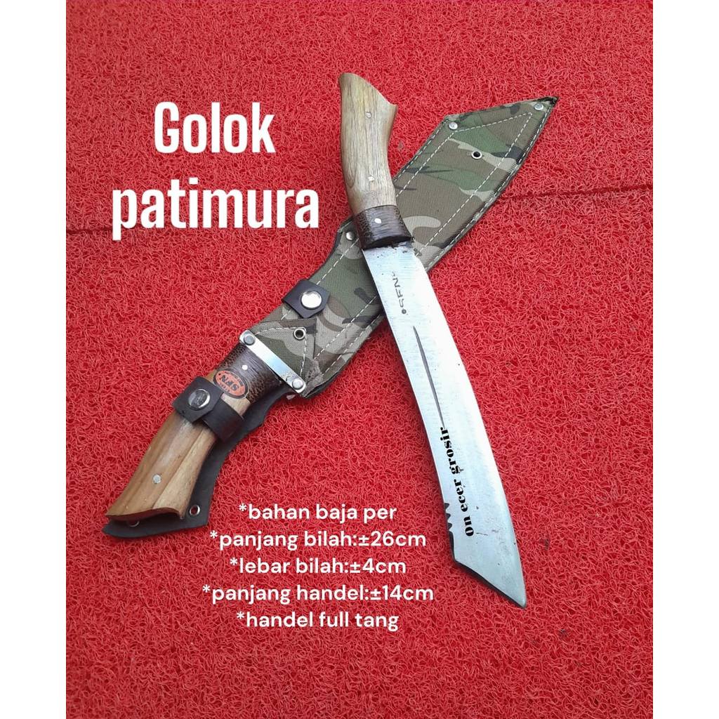 Golok Patimura Loreng Baja Fulltang Murah Berkebun Serba Guna