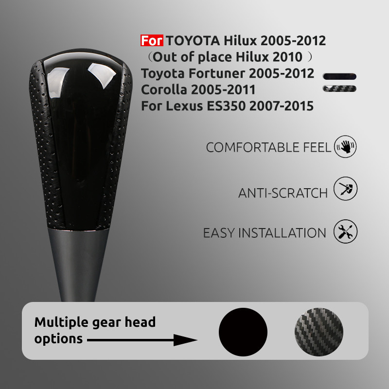 Car Gear Shift Knob For Toyota Hilux MK6 MK7 Vigo Revo pickup truck 4Runner Surf Tacoma Lever Venza 