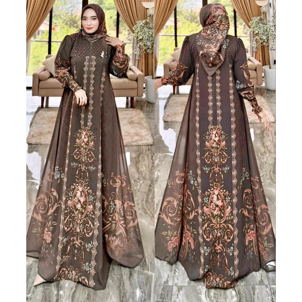 BISA COD (MUFIDAH SERIES VOL 32 BY MARIANI FASHION ORI PREMIUM GAMIS MARIANI SYARI TERBARU GAMIS MAR