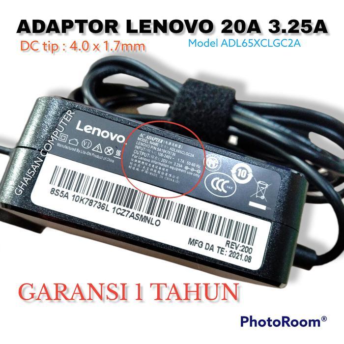 Adaptor Charger Casan Lenovo Ideapad Slim 3 3i Ideapad Slim 5 5i - 20V 3.25A
