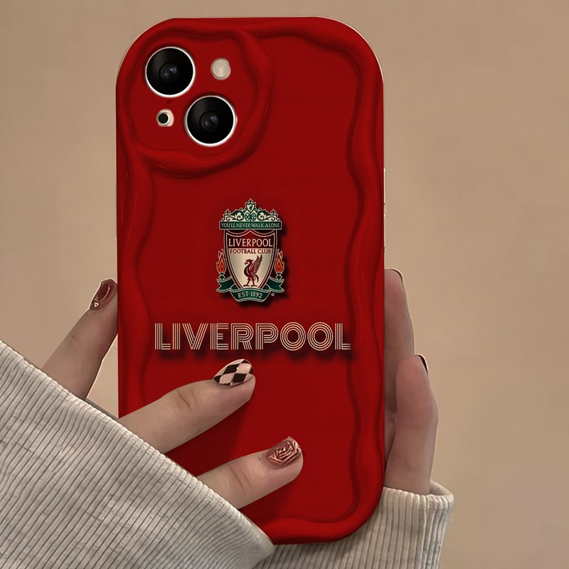 Casing iPhone Redmi Logo Klub Sepak Bola Liverpool Untuk iPhone 16 15 14 13 12 11 Mini Pro E MAX Unt
