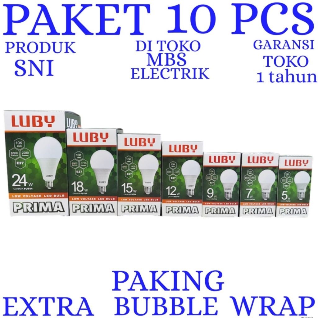 LBC- BOHLAM LED LUBY PRIMA PAKET 10 PCS