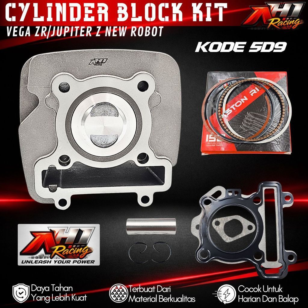 Blok Silinder Bore Up Vega ZR Jupiter Z Robot Vega RR 55 mm 58.5 mm Iron Casting