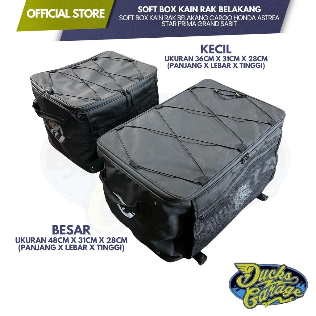 Soft Box Rak Kain Belakang Cargo Honda C70 Supercup C700 C800 Astrea 800 Star Grand Impressa Legenda