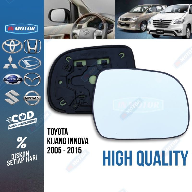 kaca spion Innova / hilux  2005 2006 2007 2008 2009 2010 2011 2012 2013 kaca sepion Inova spion Toyo