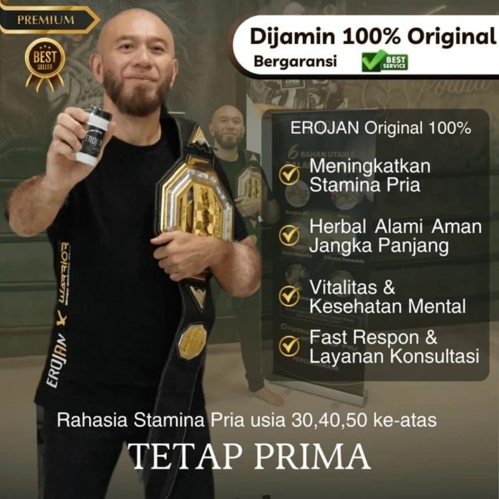 EROJAN WELLOUS ASLI ORIGINAL TESTOSTERONE BOOSTER 60 KAPSUL BPOM