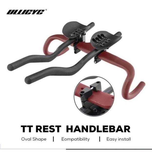 TT Bar ULLICYC Handlebar PIPIH OVAL Arm Rest Handlebar Carbon TT Bar Aero Roadbike Original