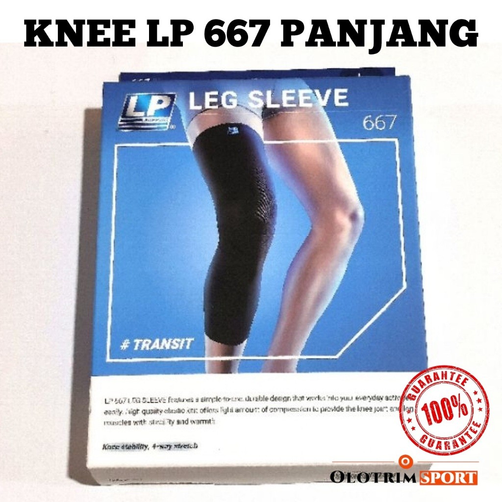 Knee LP Support Panjang Original Deker Lutut Engkel 667 Long