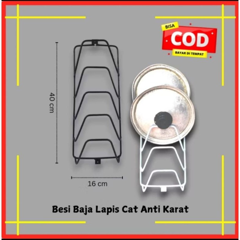 Rak Tutup panci Rak Gantung Panci